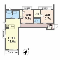 ベレオ万代の物件間取画像